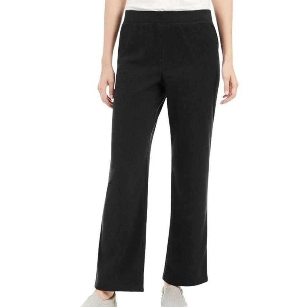 NWT Karen Scott‎ navy blue fleece pants size XL